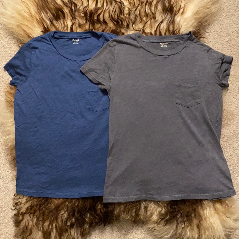 Madewell Lot Whisper Cotton Pocket Tee Shirts XXS